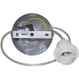  Duolla - Luster na sajli KOBO 1xE27/15W/230V, prečnik 45 cm, antracit/siva/bela | Eponuda.com