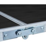  Sklopivi stol za kampiranje sivi aluminijski 120 x 60 cm | shoptok.hr