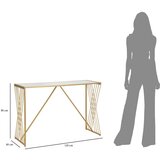 Mauro Ferretti Pomoćni stol u zlatnoj boji 40x120 cm Easy – | shoptok.hr