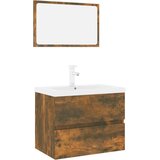  Set kupaonskog namještaja boja hrasta konstruirano drvo | Eponuda.com