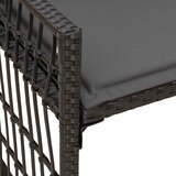 Vanjska klupa Jednobojno Crna i tamno siva 116 x 55 x 82 cm | Eponuda.com