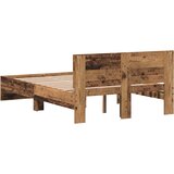  Krevetna konstrukcija s uzglavljem Staro drvo 193 x 125 x 70 cm | Eponuda.ba