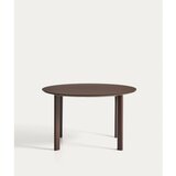 Kave Home Okrogla vrtna miza s stekleno mizno ploščo ø 120 cm Erice – | Shoptok.si
