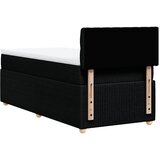  Krevet s oprugama i madracem crni 90x200 cm od tkanine | shoptok.hr