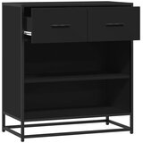  Komoda crna 68x35x76 cm konstruirano drvo | Eponuda.com