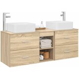  Set ormarića za kupaonicu 3 kom. Hrast sonoma 49,5 x 41 x 63 cm | shoptok.hr