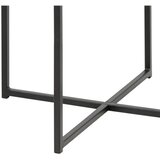 Actona Stranska mizica s steklenim vrhom Cross , ⌀ 55 cm | Shoptok.si