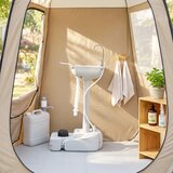  Umivaonik umivaonik za ruke mobilni umivaonik prijenosni uklj. kotačiće 51 cm x 33 5 cm x 103 cm bijeli | shoptok.hr