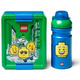 Lego Komplet zeleno-modre škatle za prigrizke in steklenice Iconic Cene