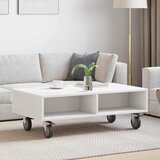 Stolić sa kotačima Bijelo 90 x 50 x 30 cm Konstruirano drvo | Eponuda.com