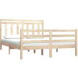  Okvir za krevet od masivnog drva 140 x 190 cm | shoptok.hr