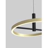 Wofi 6016-104L - led luster sa prigušivačem na sajli brest LED/19W/230V crna/zlatna | Eponuda.com