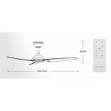  Lucci air 21616349 - Plafonski ventilator POLIS IP55, crne boje, sa daljinskim upravljačem | Eponuda.com
