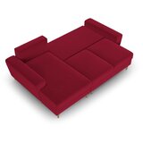 Cosmopolitan Design Crvena baršunasti sklopiva/s prostorom za odlaganje kutna garnitura (s lijevim kutom/s ležaljkom) Kyoto – | shoptok.hr