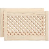 vidaXL Vrata za ormarić rešetkasti dizajn 2 kom 59 5x39 5 cm borovina | shoptok.hr