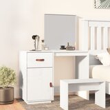 vidaXL Toaletni stolić bijeli 95 x 50 x 134 cm od masivne borovine Cijene