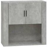 vidaXL Stenska omarica betonsko siva 80x33x80 cm inženirski les, (21010785) | Shoptok.si