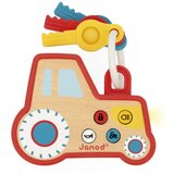 Janod Sound and Light Tractor Keychain aktivnostna igrača iz lesa 18m+ 1 kos | Shoptok.si