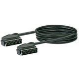 SCHWAIGER SCART kabel (Dolžina: 1,5 m, Črna, 6,8 mm) | Shoptok.si