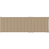 vidaXL Blazina za ležalnik bež 200x70x3 cm blago | Shoptok.si