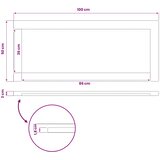  Pravokutni stolni vrh 100 x 50 x 3 cm Pravokutni | shoptok.hr