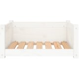  Krevet za pse Bijeli 65,5x50,5x28 cm Masivni borov drvo | shoptok.hr