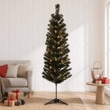  Umjetno vitko božićno drvce 150 LED lampica Topla bijela | shoptok.hr