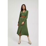 Moodo Midi dress with wide khaki belt Cene