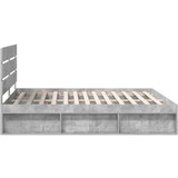  Okvir za krevet Beton 180 x 200 cm Čvrsto borovo drvo | shoptok.hr