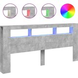  LED uzglavlje siva boja betona 220x18,5x103,5 cm | Eponuda.ba