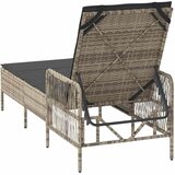  Ležaljka Svijetlo siva i tamno siva 200 x 55 x 92 cm poliratan | shoptok.hr
