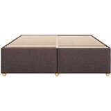 vidaXL Posteljni okvir brez vzmetnice temno rjav 200x200 cm blago | Shoptok.si