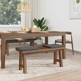  Jastučić za klupu 4 kom. Kord Tamnosiva Dubina 35 cm | shoptok.hr