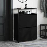 Ormarić za cipele crni 75x34x112 cm od konstruiranog drva | Eponuda.com