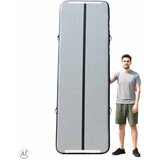  Gimnastička strunjača na napuhavanje s pumpom, 300 × 100 × 10 cm, siva | shoptok.hr