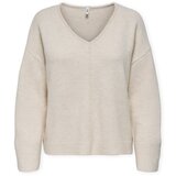 Only Puloverji Whitney Life Knit - Pumice Stone Bež Cene