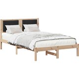 Krevetna konstrukcija Crna 120 x 200 cm Čvrsto borovo drvo | shoptok.hr