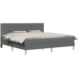  Okvir kreveta s madracem Tamno siva 180 x 200 cm tkanina Cijene