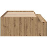  Posteljni okvir za shranjevanje Artizanska hrastovina 90x190 cm, (22103218) | Shoptok.si