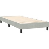 Box Spring krevet s madracem i LED svijetlo sivi 80x210 cm baršun | shoptok.hr