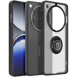 AVIZAR Ohišje za Oppo Find X8 Pro Magnetni obroč prozoren hrbet, Črna, (5000012540) | Shoptok.si