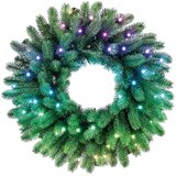 TWINKLY GD20P4425P00 - prigušiva LED RGB božićni venac, 50 LED, prečnik 60 cm, Wi-Fi | Eponuda.com