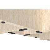 Bessagi Home Klubska Miza Lucca, Krem Barve, 2-Delni Set | Shoptok.si