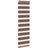 vidaXL zebra senčilo rjave 40x150 cm tkanina širina 35,9 cm poliester | Shoptok.si
