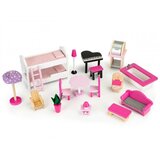 ECO TOYS Drvena Kućica Za Lutke Sa Liftom Xxl | ePonuda.com