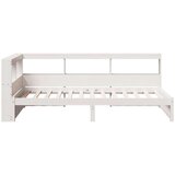  Krevet s regalom za knjige bez madraca bijeli 75x190cm borovina | shoptok.hr