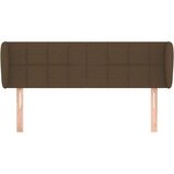  Vzglavje z ušesi temno rjavo 147x23x78/88 cm blago, (20735996) | Shoptok.si