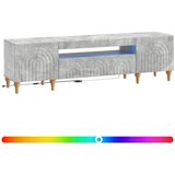  LED TV kabinet Betonska siva Konstruirano drvo | shoptok.hr