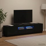  LED TV kabinet HOORN 3 kom. Crna Konstruirano drvo 81 x 35 x 40 cm | Shoptok.si