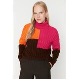 Trendyol Fuchsia Turtleneck Knitwear Sweater | Shoptok.si